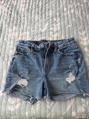 Old Navy Light Blue Distressed Denim Shorts